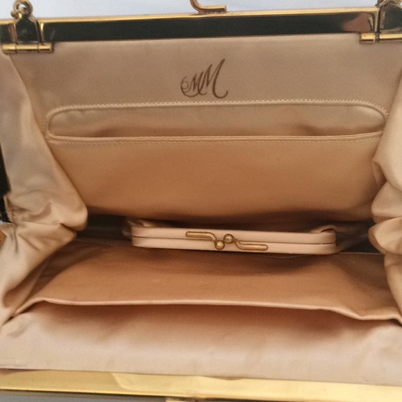 Vintage MM Morris Moskowitz Satin Evening Bag - Picture 4 of 6